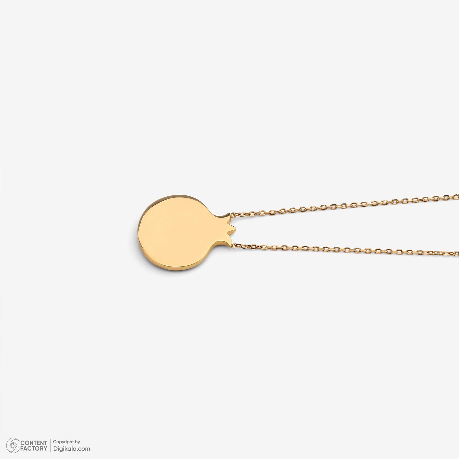 گردنبند طلا 18 عیار زنانه با زنجیر حلقه‌ای (فلامینگو) وی گالری مدل انار کد NA7306 -  - 7