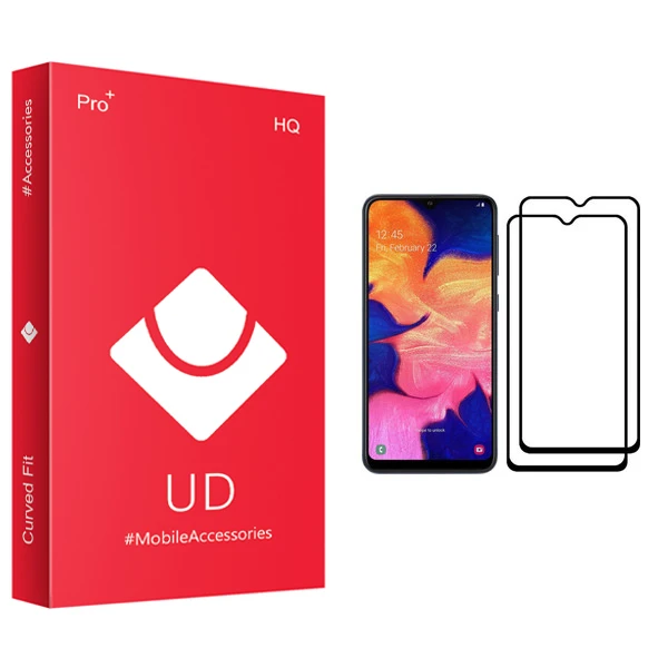 محافظ صفحه نمایش یو دی مدل +PRO مناسب برای گوشی موبایل سامسونگ Galaxy A10 بسته دو عددی