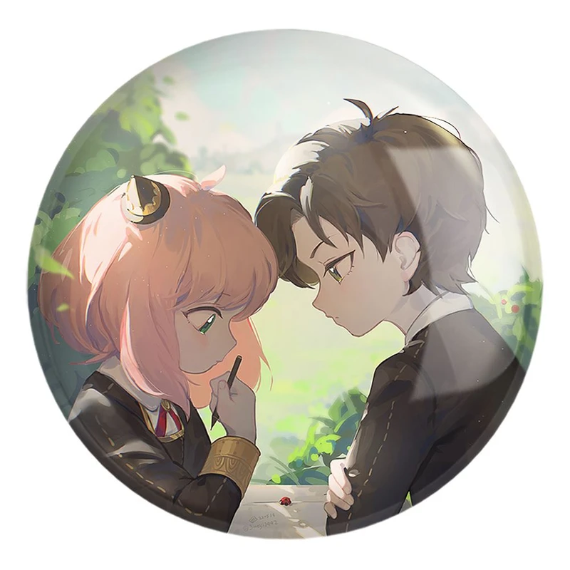 پیکسل خندالو طرح دزموند و انیا انیمه اسپای ایکس فمیلی Spy X Family کد 22201 مدل بزرگ