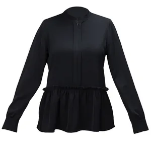 بلوز آستین بلند زنانه برنس مدل پروا رنگ مشکی