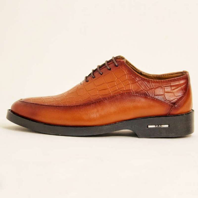 کفش مردانه مدل سنگی رنگ عسلی