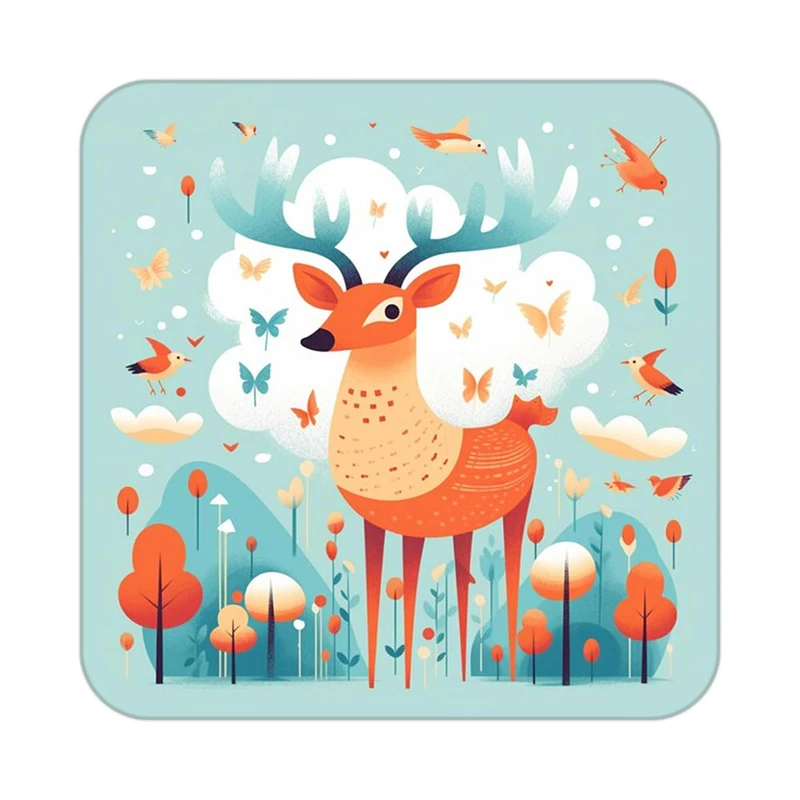 زیر لیوانی کاکتی طرح حیوانات رنگی مدل mp26828