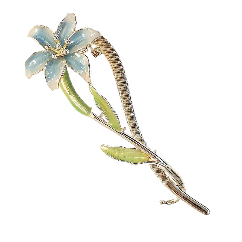 گیره مو زنانه مدل چفتی گل کد brg 4250