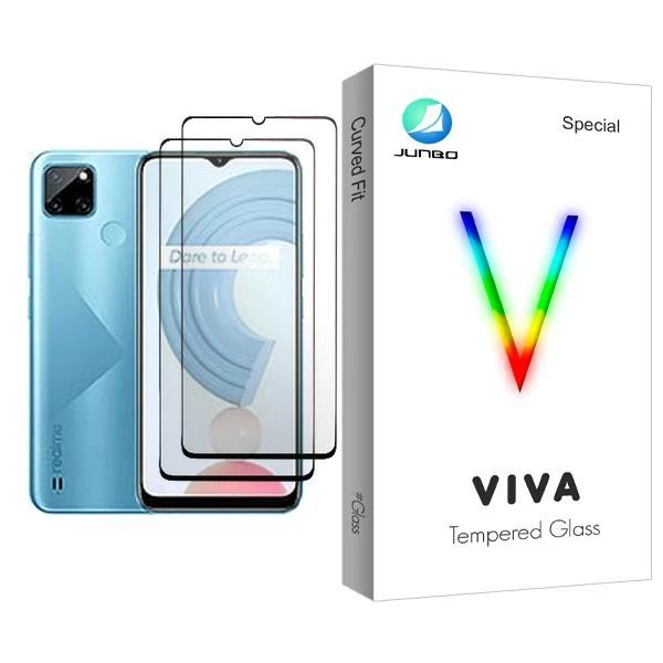 محافظ صفحه نمایش جانبو مدل Viva Glass MIX002 مناسب برای گوشی موبایل ریلمی C21Y بسته دو عددی