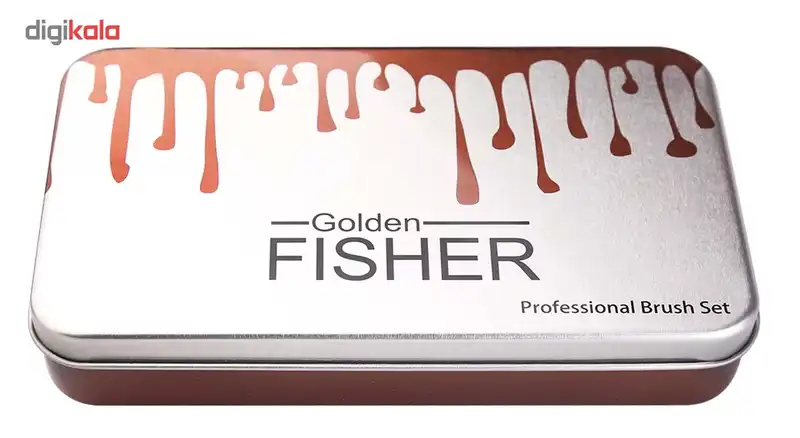 پک برس آرایشی گلدن فیشر مدل 20021 مجموعه 12 عددی