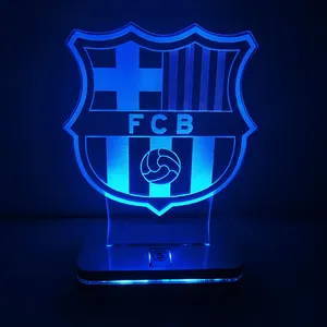  چراغ خواب سان لیزر طرح تیم فوتبال بارسلونا مدل هفت رنگ