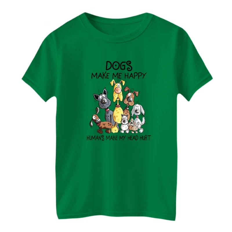 تی شرت آستین کوتاه بچگانه مدل سگ ها