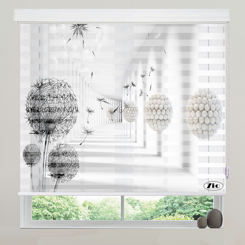 پرده زبرا زیو مدل 3D-1010 سایز 150x200 سانتی متر