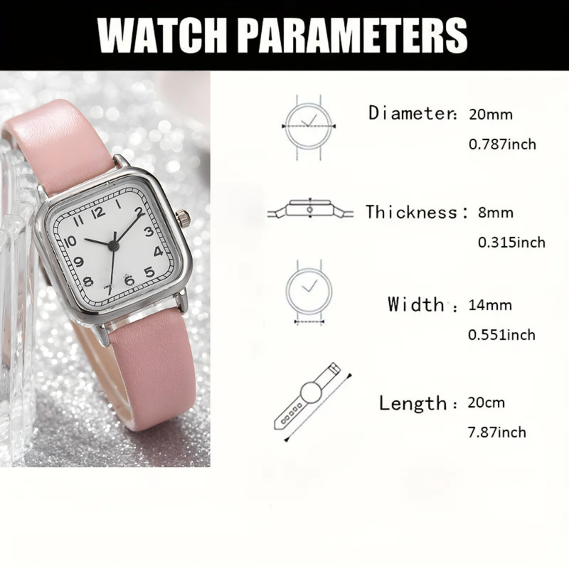 ساعت مچی عقربه ای زنانه مدل کلاسیک بند چرمی کد 2