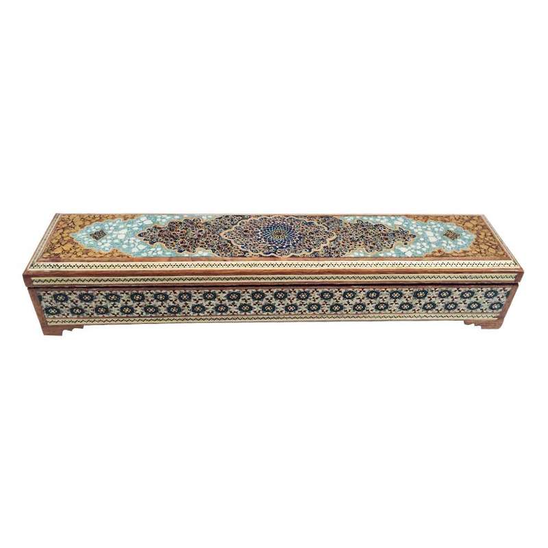 قلمدان خاتم کاری طرح تذهیب کد IN 254