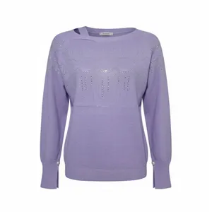 پلیور یقه گرد زنانه مدل gh.54