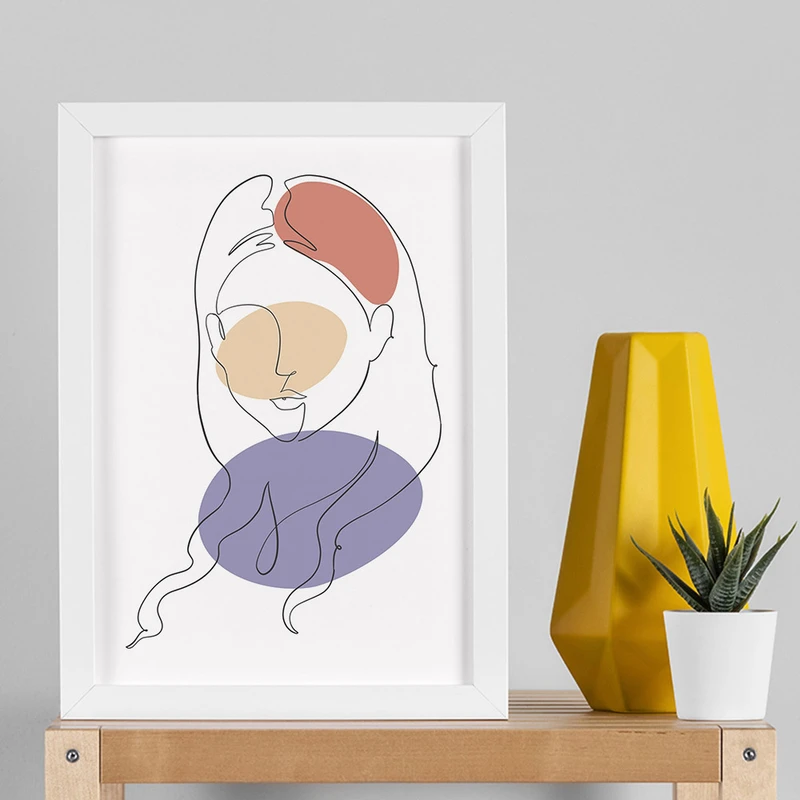 تابلو صبا طرح مدل دکوراتیو دخترانه کد 2841w