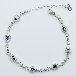 دستبند نقره زنانه سلین کالا مدل چشم نظر کد ce-As41