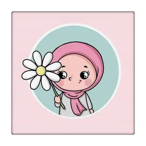 کاشی طرح دخترانه فانتزی با حجاب کد 1144080