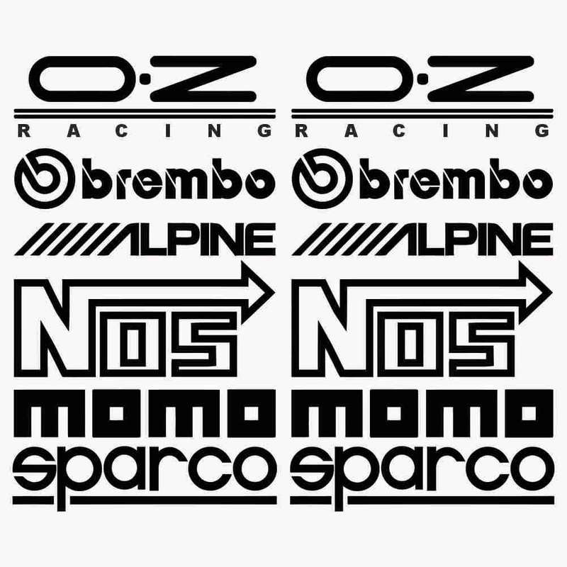 استیکر خودرو کد KH201 بسته 2 عددی