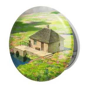 آینه جیبی خندالو طرح خانه سوفی انیمه قلعه متحرک هاول مدل تاشو کد 12894 