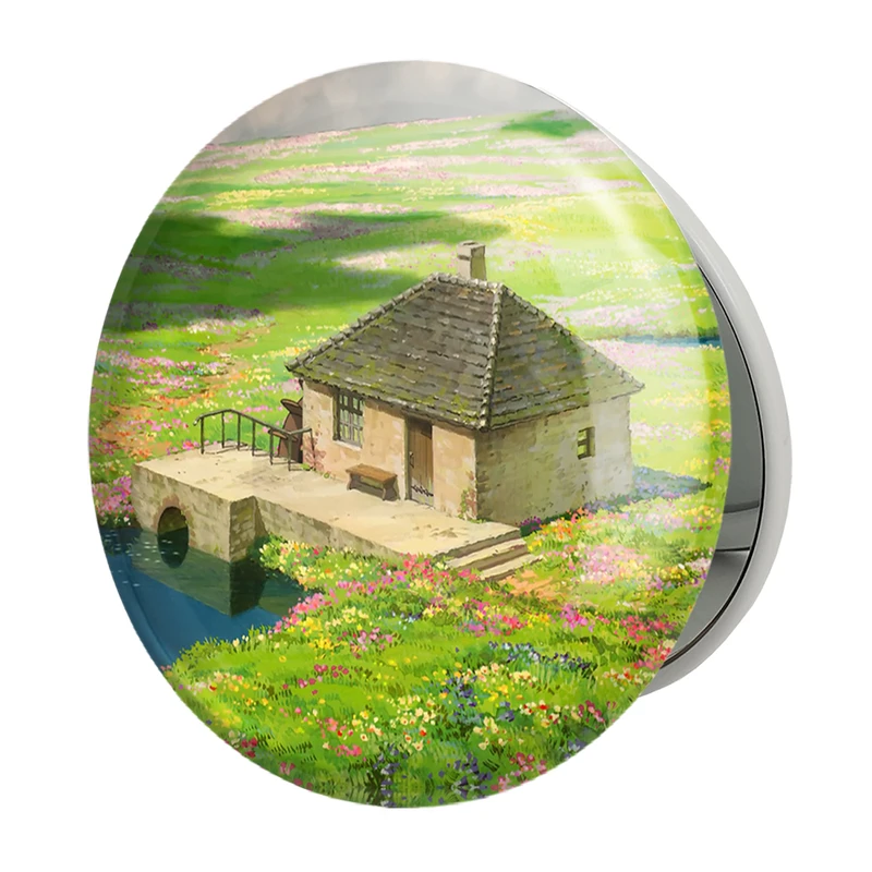 آینه جیبی خندالو طرح خانه سوفی انیمه قلعه متحرک هاول مدل تاشو کد 12894 