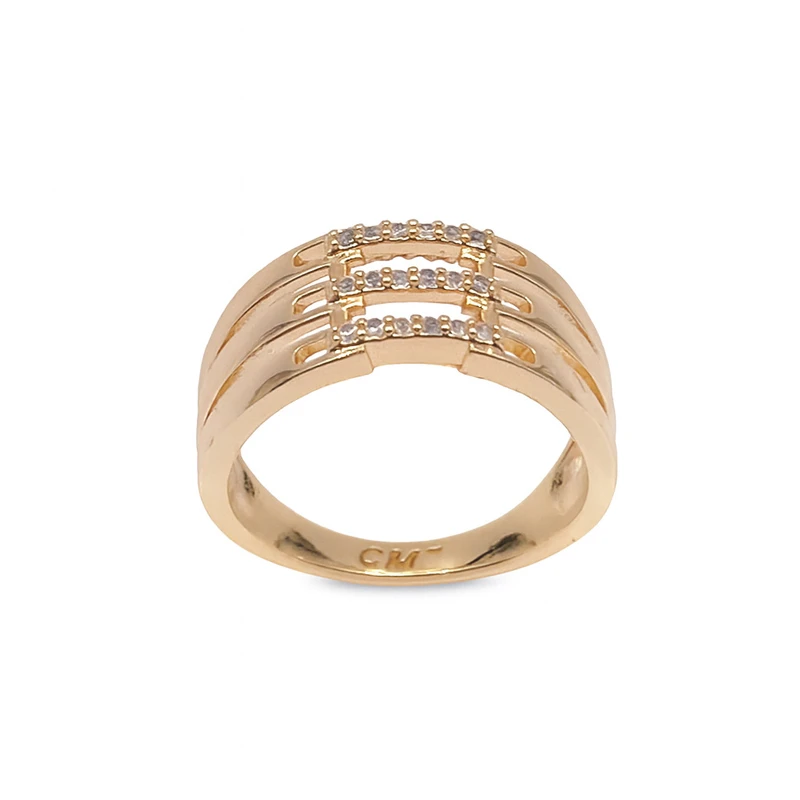 انگشتر زنانه مدل سه تایی کد 4183 cm