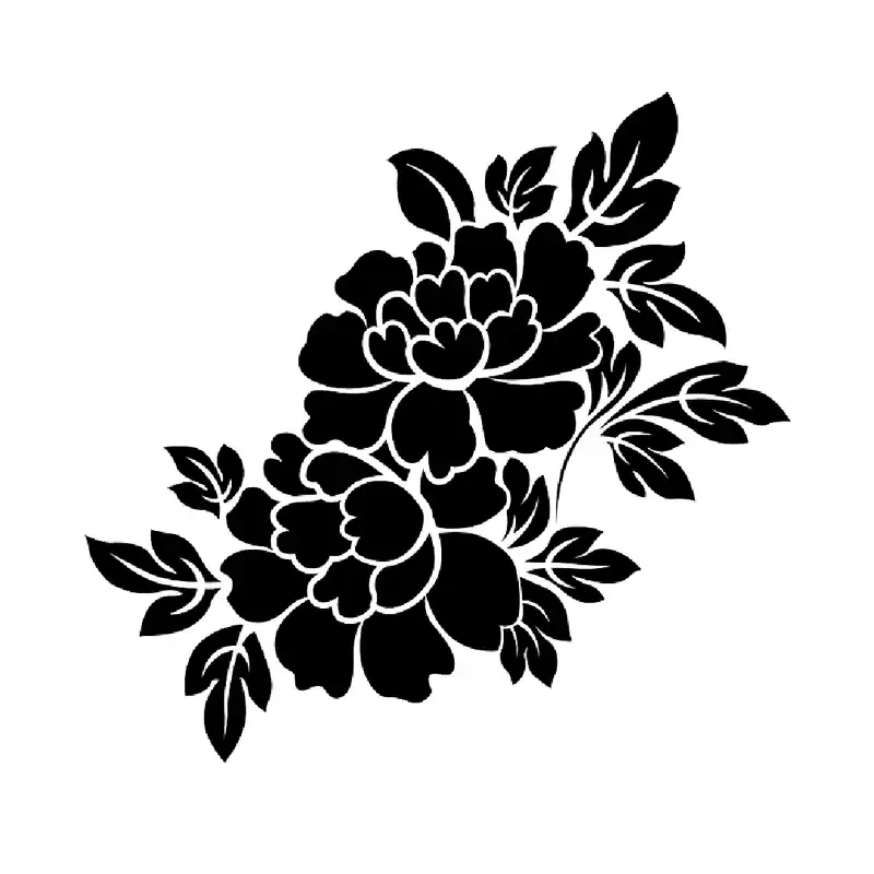 شابلون باتیس آرت طرح گل کد 50-217