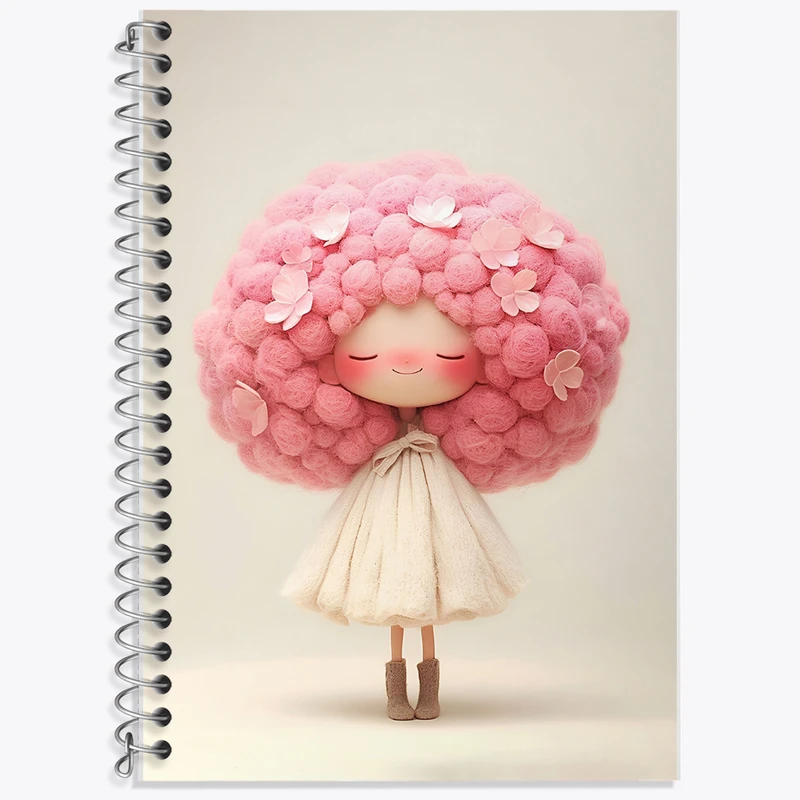 دفتر لغت 50 برگ خندالو طرح دخترانه کیوت کد F5156