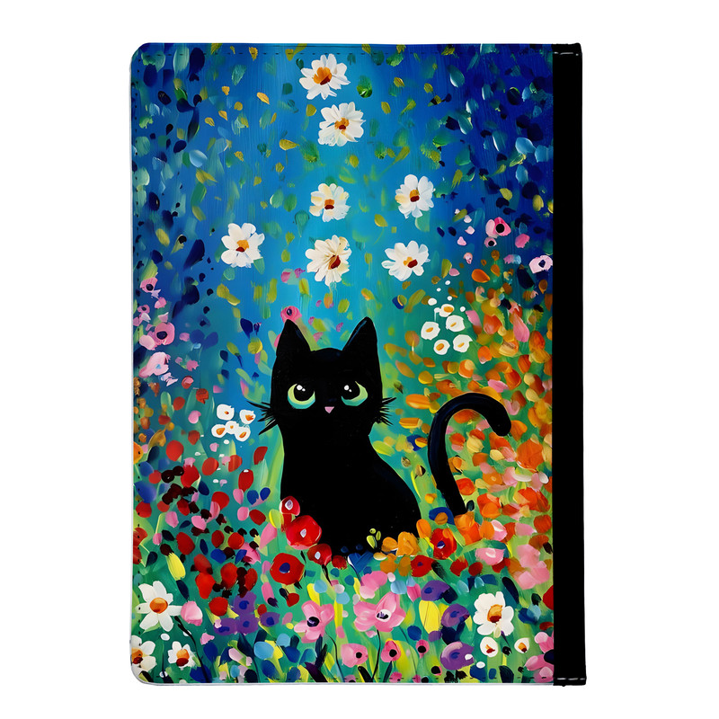 کلاسور مدل گربه در میان گلها کد nc496