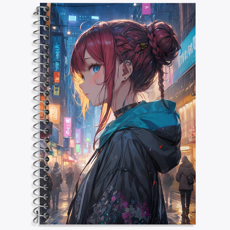 دفتر زبان 50 برگ خندالو مدل دو خط طرح دخترانه کد N1926