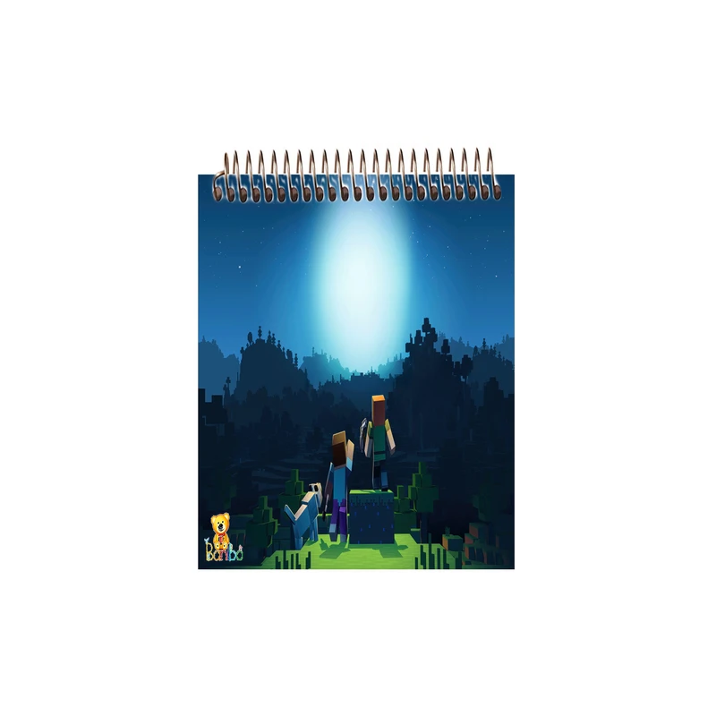 دفتر نقاشی 50 برگ بانیبو مدل ماینکرافت کد 2712