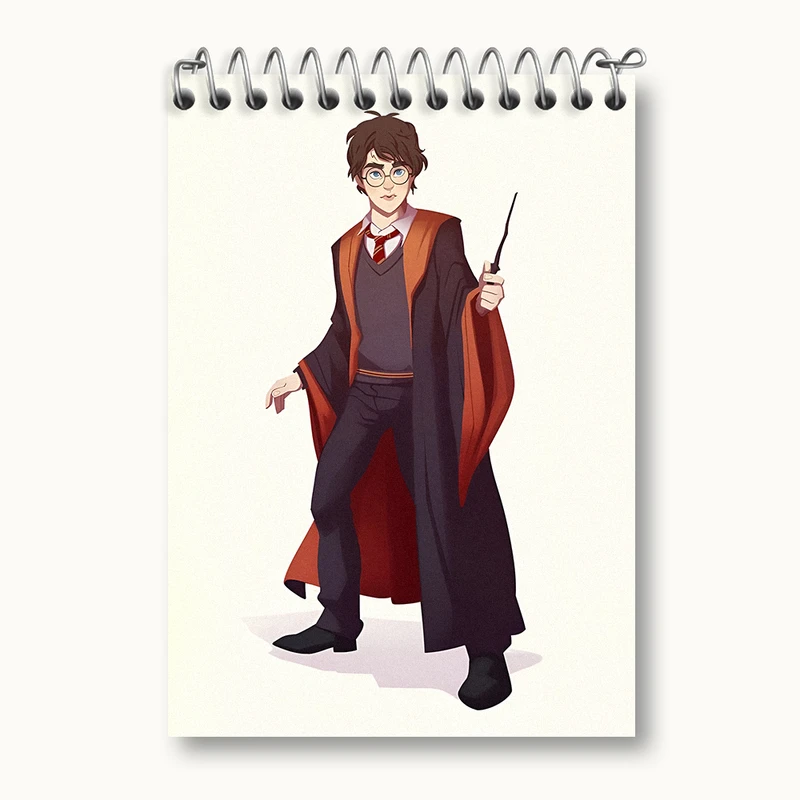 دفتر یادداشت 50 برگ خندالو طرح هری پاتر (Harry Potter) کد N2460