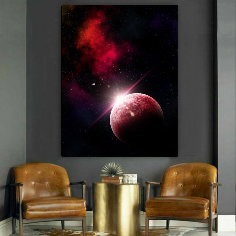 تابلو بوم طرح مخمل نجوم مدل درخشش ستاره کد GR1125