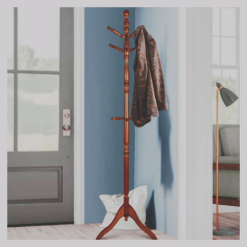 رخت آویز چوب لباسی ایستاده مدل کلاسیک کد 04