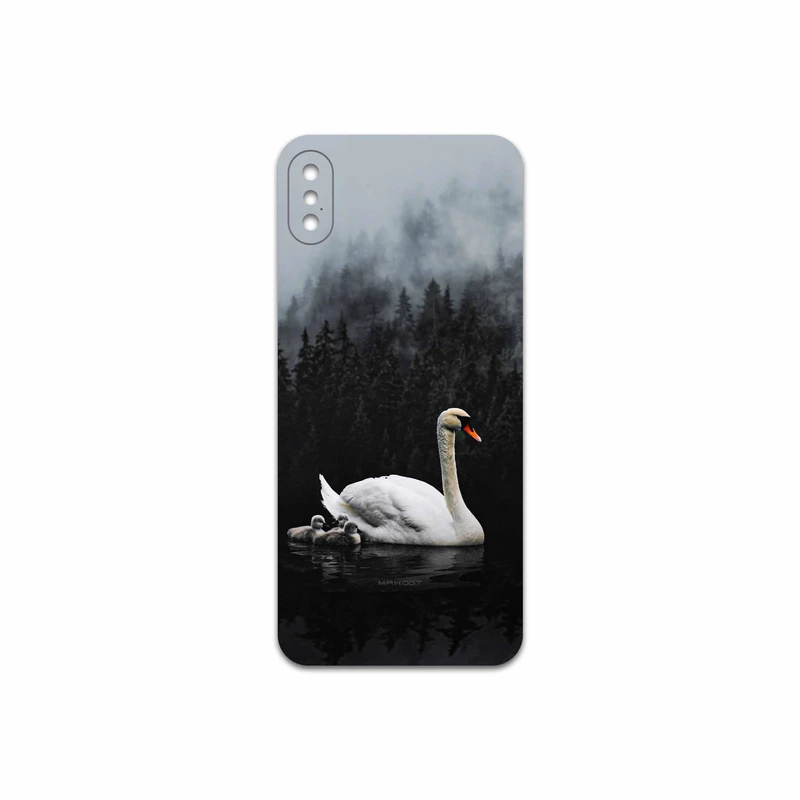 برچسب پوششی ماهوت مدل Swan Lake مناسب برای گوشی موبایل اپل iPhone X