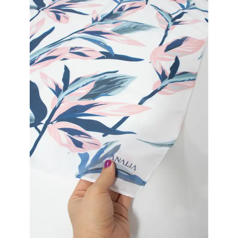 شال زنانه مدل نخی جدید مزونی طرح گل فانتزی کد ana - 2165