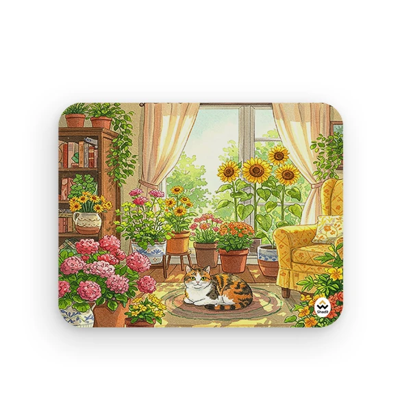 ماوس پد شادیت مدل منظره گل کد 01 سایز 24*19 سانتی متر