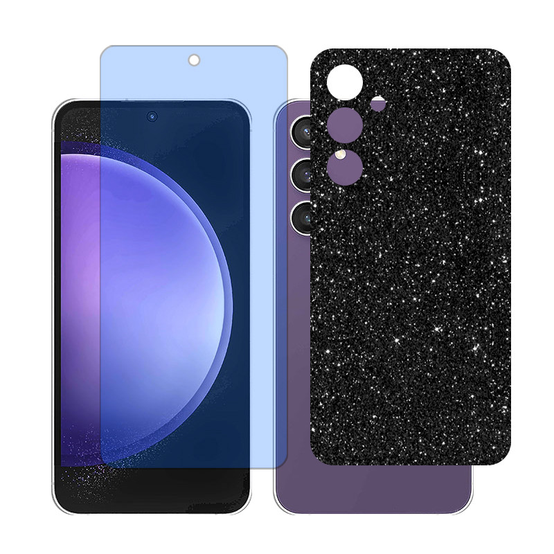 محافظ صفحه نمایش آنتی بلو گلس مدل Together مناسب برای گوشی موبایل سامسونگ Galaxy S23 FE به همراه برچسب پوششی پشت گوشی 