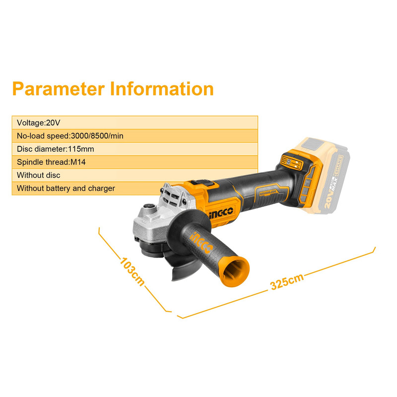 مینی فرز شارژی اینکو مدل CAGLI-1151 مینی فرز شارژی اینکو مدل CAGLI-1151