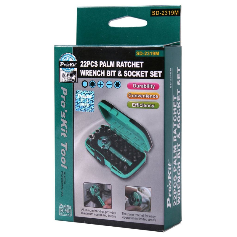 پیچ گوشتی و سری پیچ گوشتی پروسکیت مدل SD-2319M مجموعه 22 عددی پیچ گوشتی و سری پیچ گوشتی پروسکیت مدل SD-2319M مجموعه 22 عددی