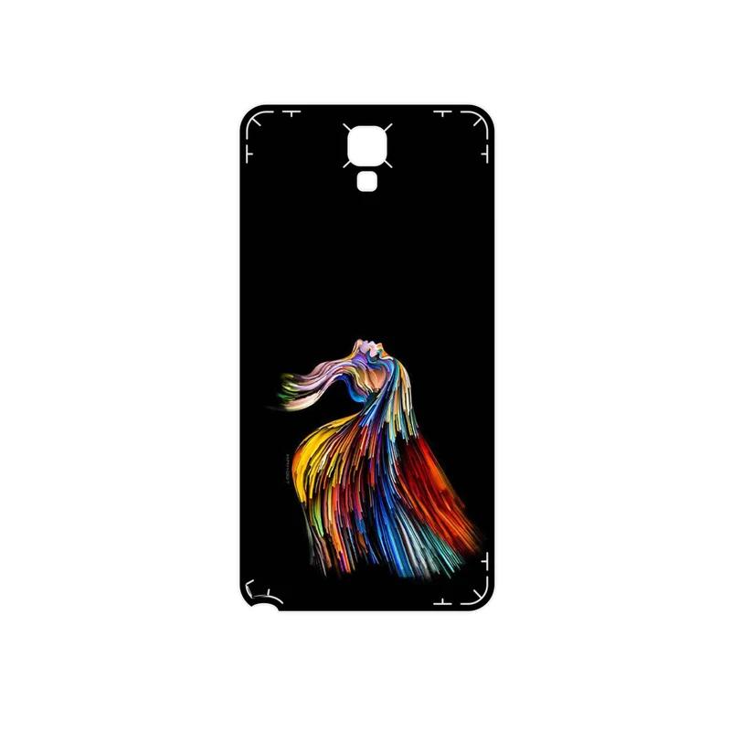 برچسب پوششی ماهوت مدل Rainbow Hair Digital Art مناسب برای گوشی موبایل سامسونگ Galaxy Note 3 Neo