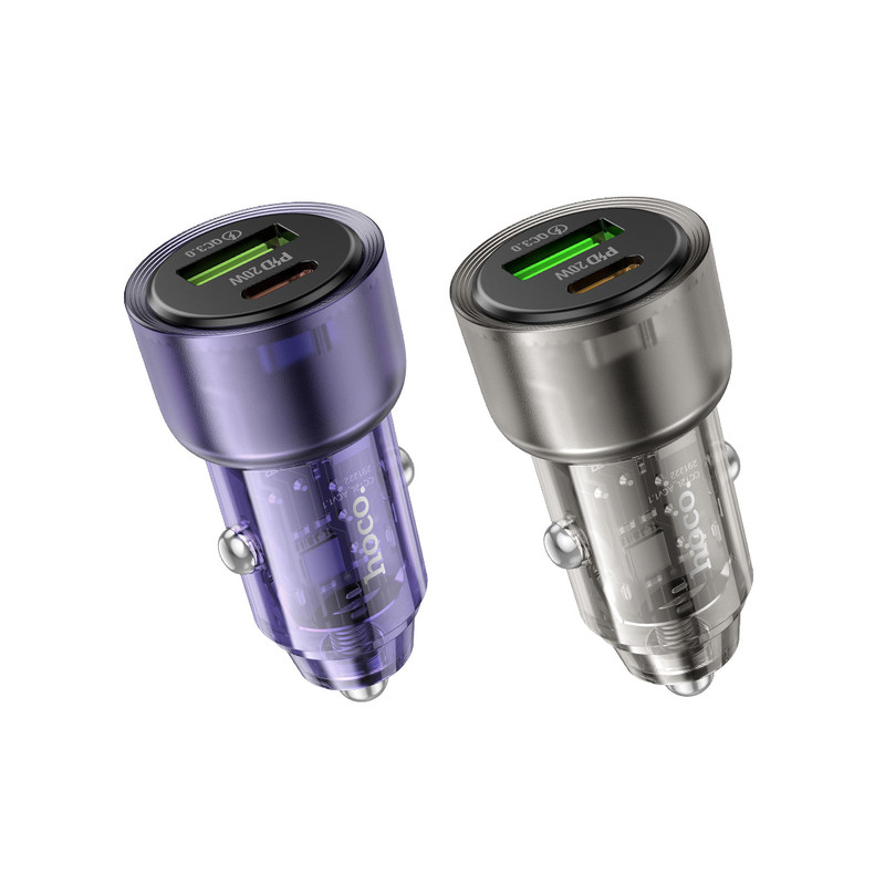 خرید و قیمت شارژر فندکی 38 وات هوکو مدل Z52 PD+QC3.0