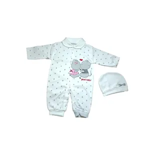 ست سرهمی و کلاه نوزادی مدل خرس کد 02