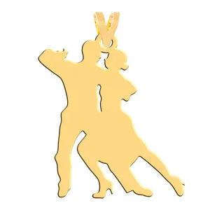 آویز گردنبند طلا 18 عیار زنانه فرشته مدل عشق  WNL-000386