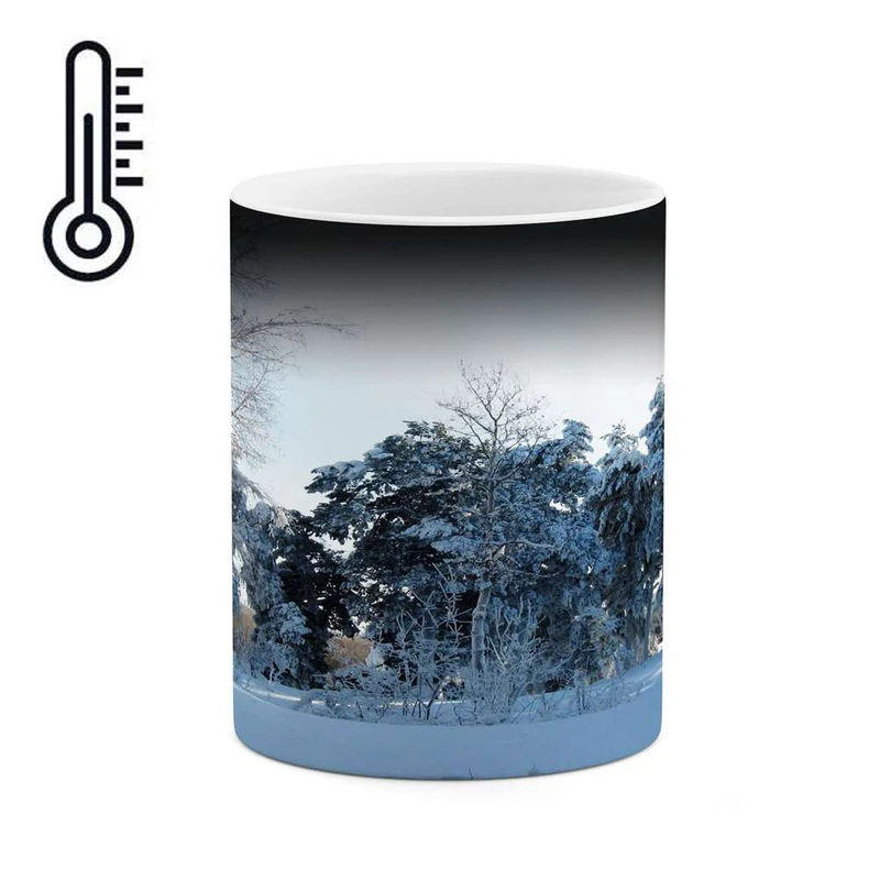 ماگ حرارتی کاکتی مدل منظره برفی کد mgh14944