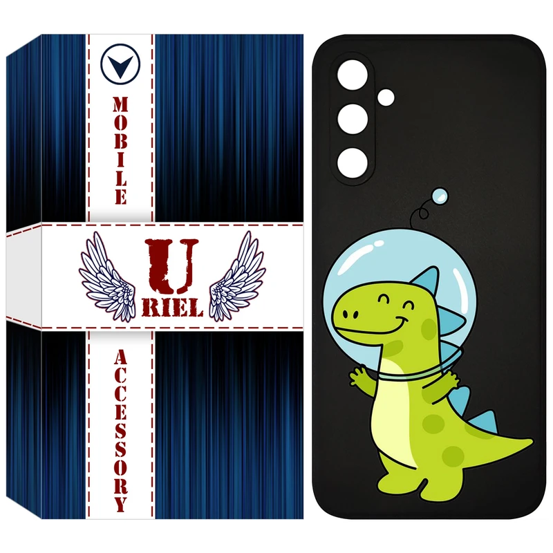 کاور یوریل قاب مدل KSH کد 62 طرح دایناسور فضانورد مناسب برای گوشی موبایل سامسونگ Galaxy A54