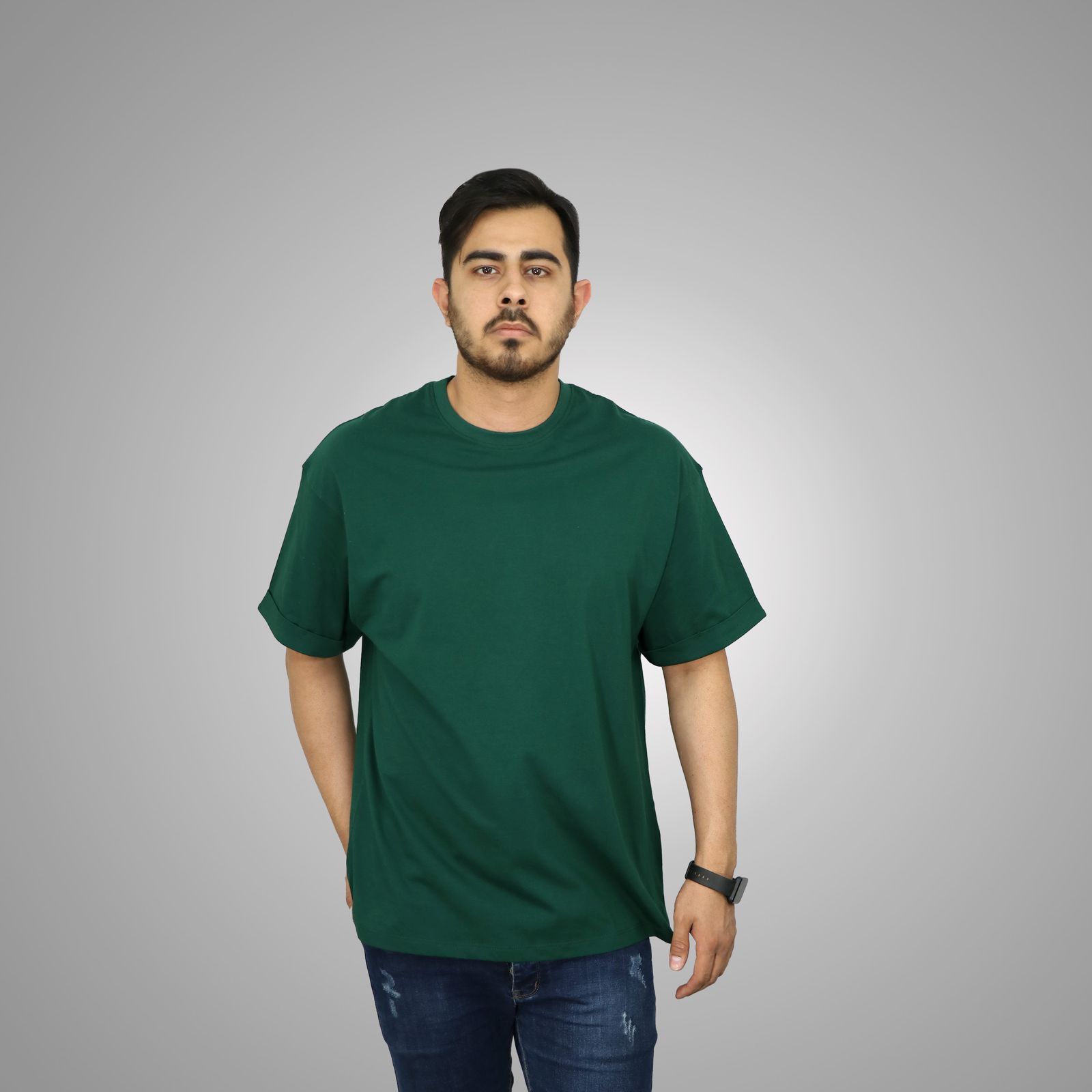 تی شرت اورسایز مردانه مالدینی مدل T-375 - - 2