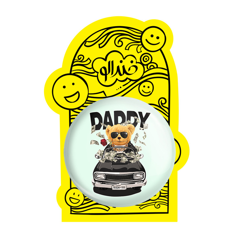 آینه جیبی خندالو طرح تدی Teddy مدل تاشو کد 26172