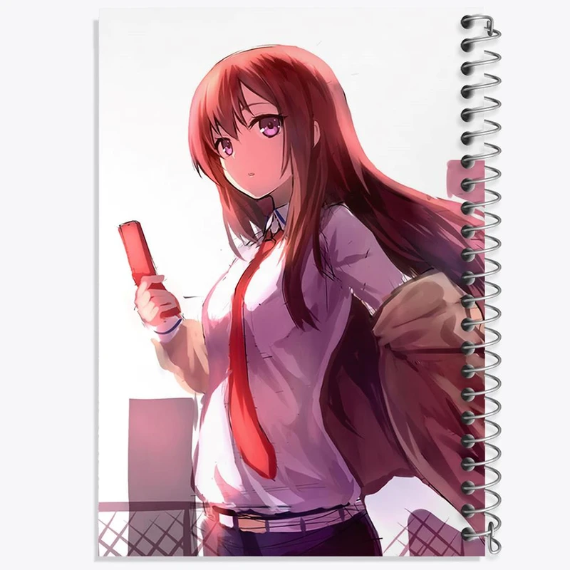 دفتر شطرنجی 50 برگ خندالو طرح کوریسو ماکیسه انیمه اشتاینز گیت کد 17490