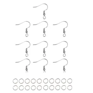 قلاب و حلقه گوشواره مدل ثابت کد 608 مجموعه 30 عددی