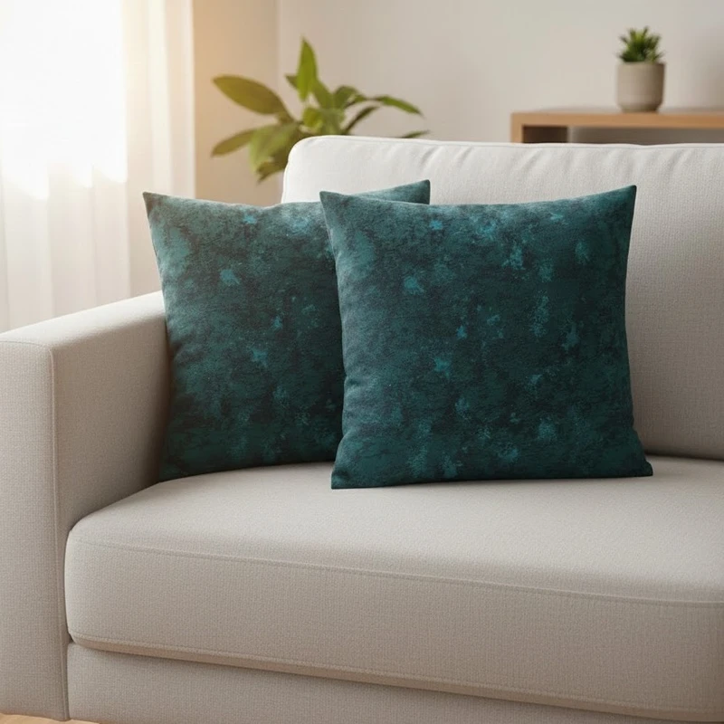 کاور کوسن مدل ساتن مبلی سایز 40*40 سانتی متر بسته دو عددی