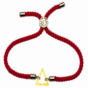 دستبند طلا 18 عیار زنانه الن نار مدل مثلث 1261