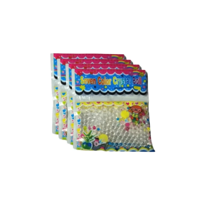خاک ژله ای کریستالی مدل seven color وزن 3 گرم مجموعه ۴ عددی