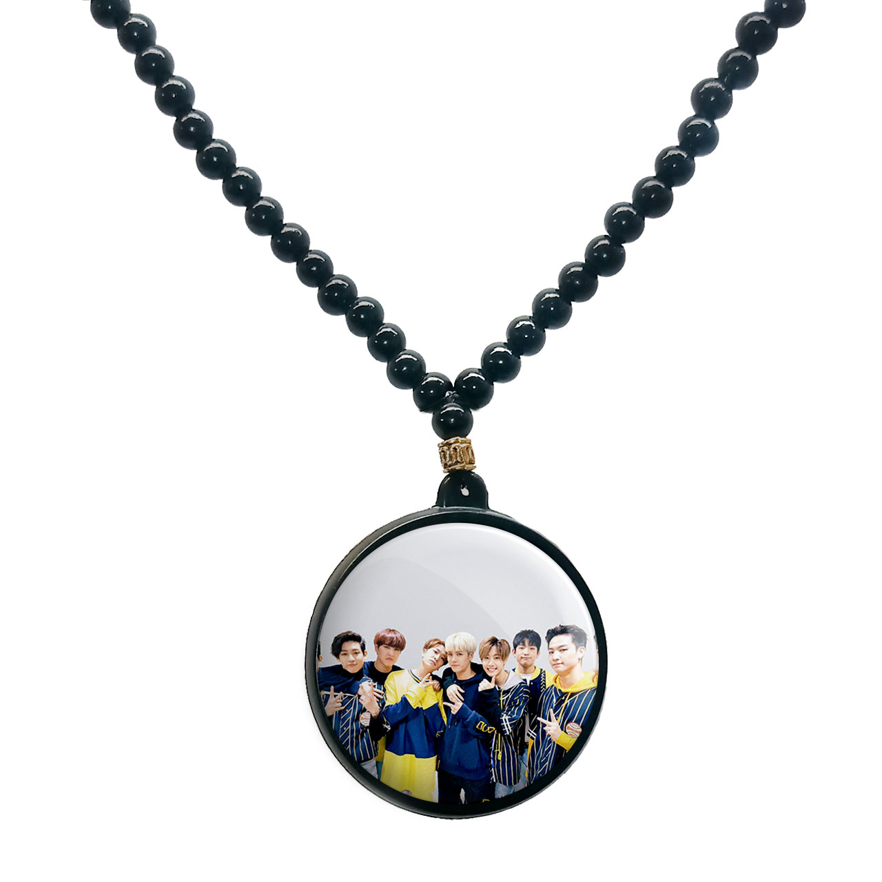 گردنبند پرمانه طرح GOT7 کد pmd.19052 مدل دو طرفه